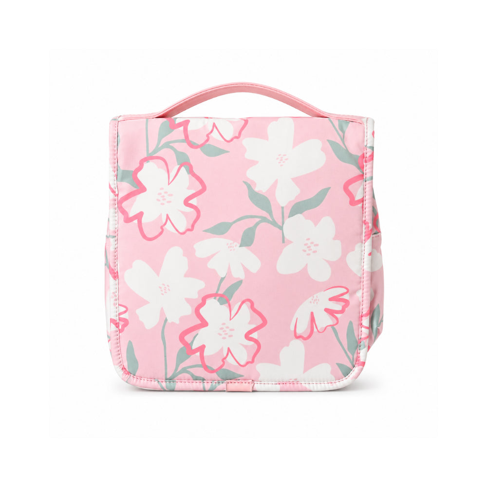 K&Co. Sunset Spritz Series Toiletry Bag - PINK FLOWER